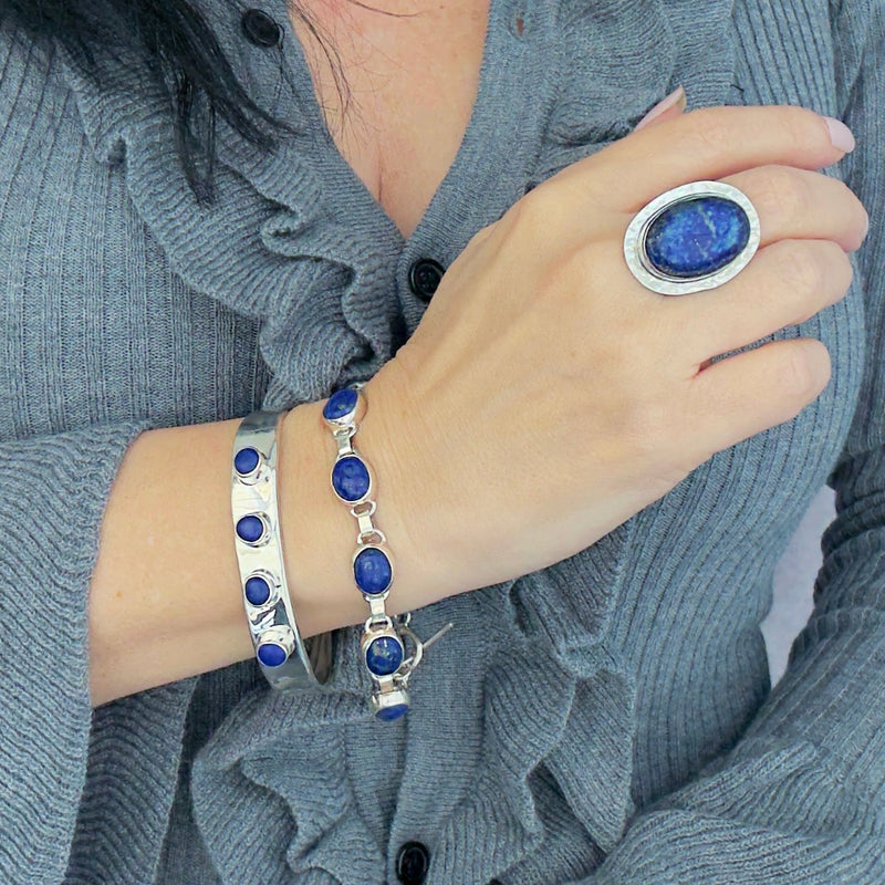 cobalt crush chunky lapis ring