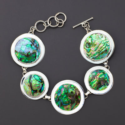 large abalone bracelet