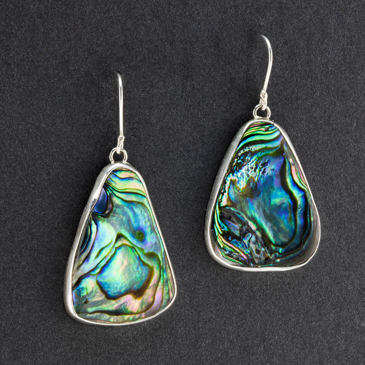 large abalone shell earrings