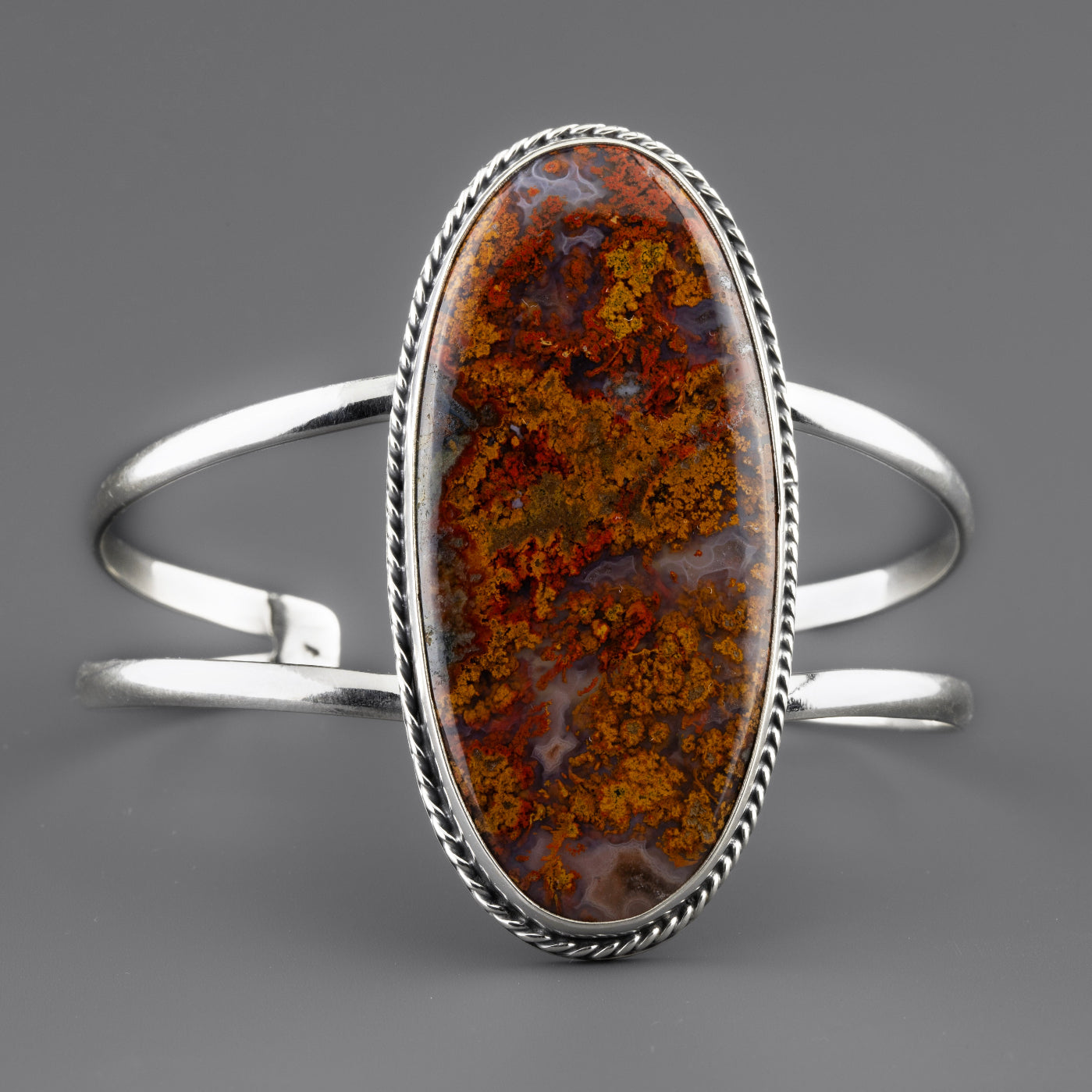 large agate cuff bracelet