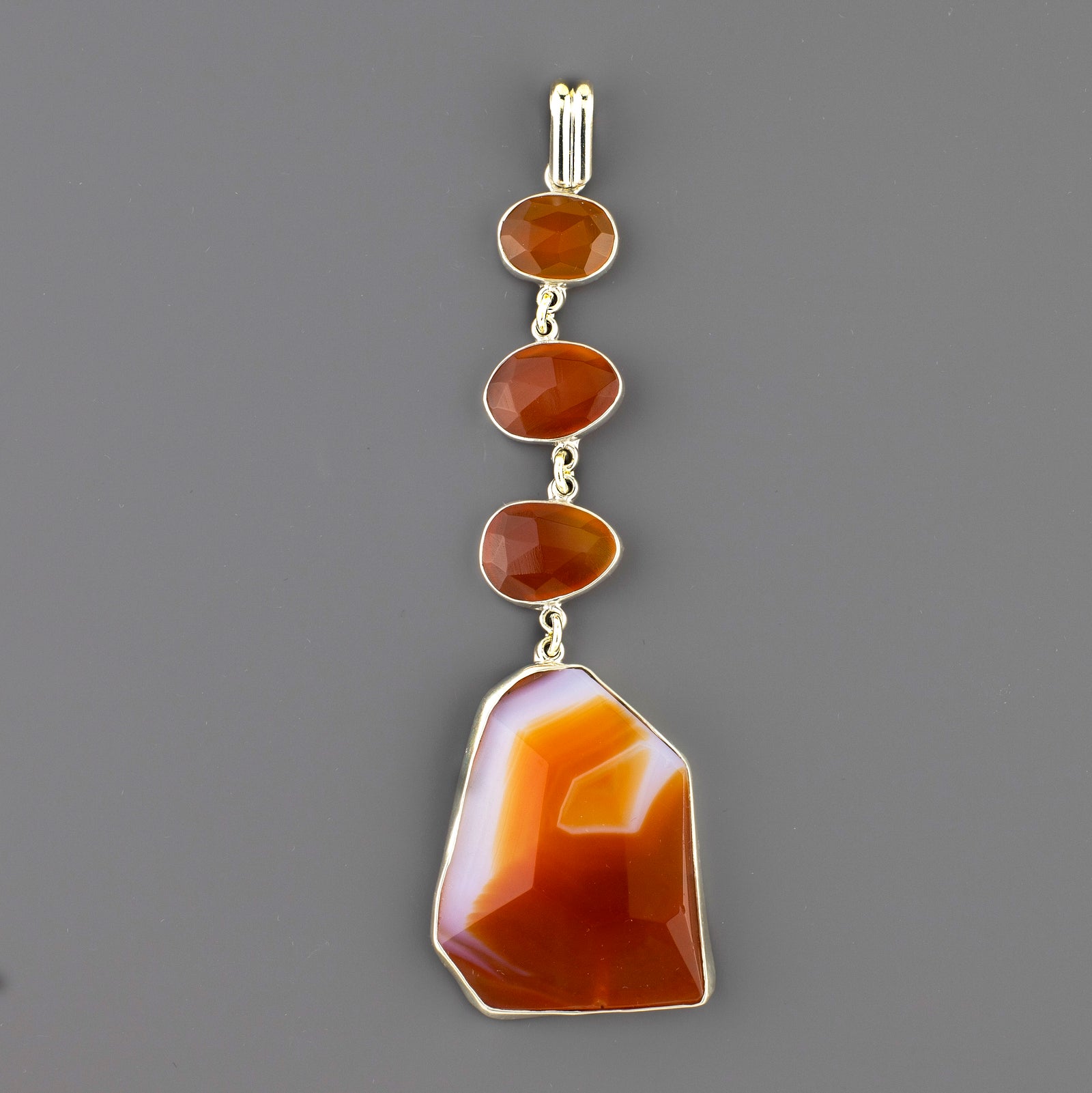 large agate pendant