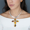 Amber Faith Large Cross Pendant