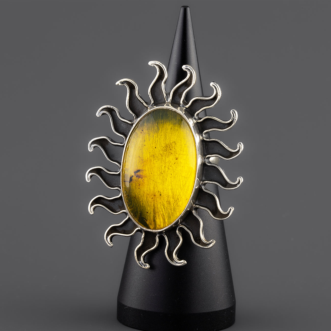 Desert Sun Large Amber Ring