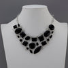 large black onyx statement necklace