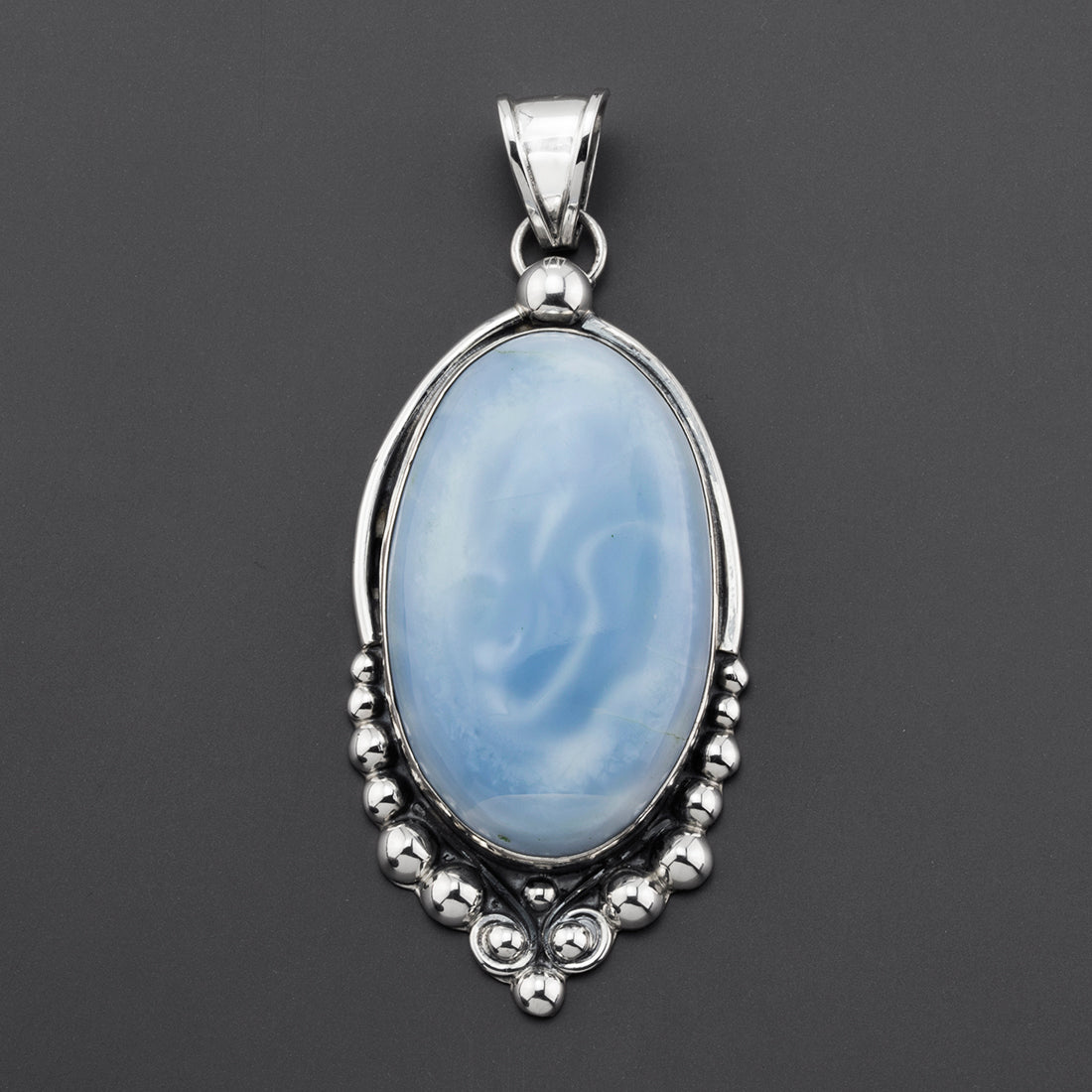 large blue lace agate pendant
