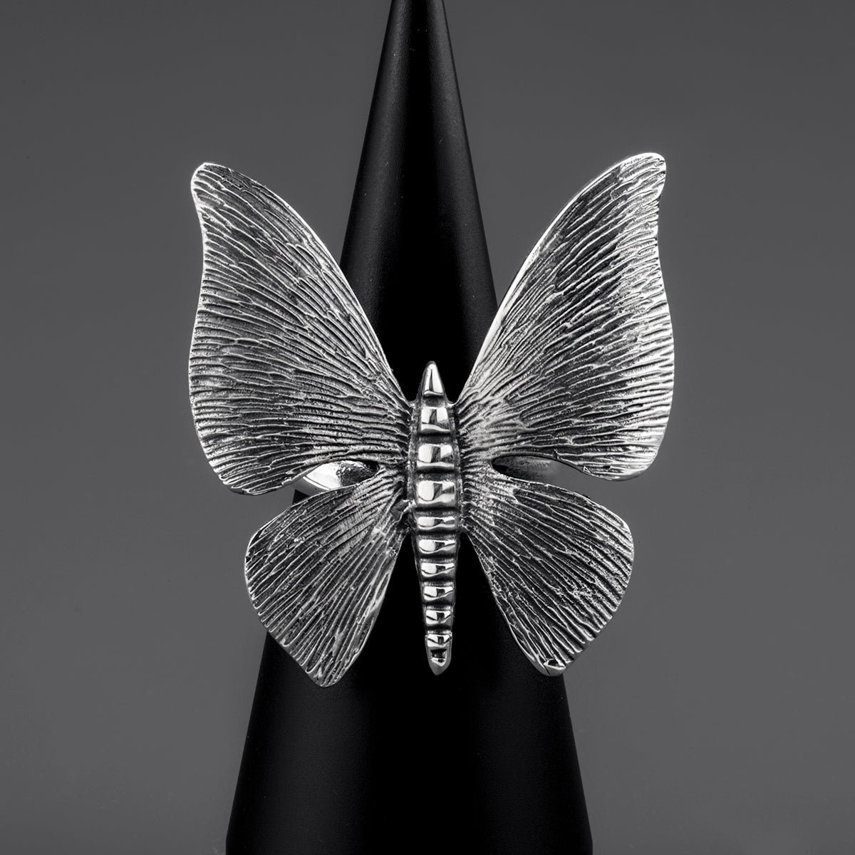 large butterfly ring