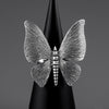 Large Sterling Silver Butterfly Ring
