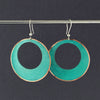 large copper hoop statement earrings
