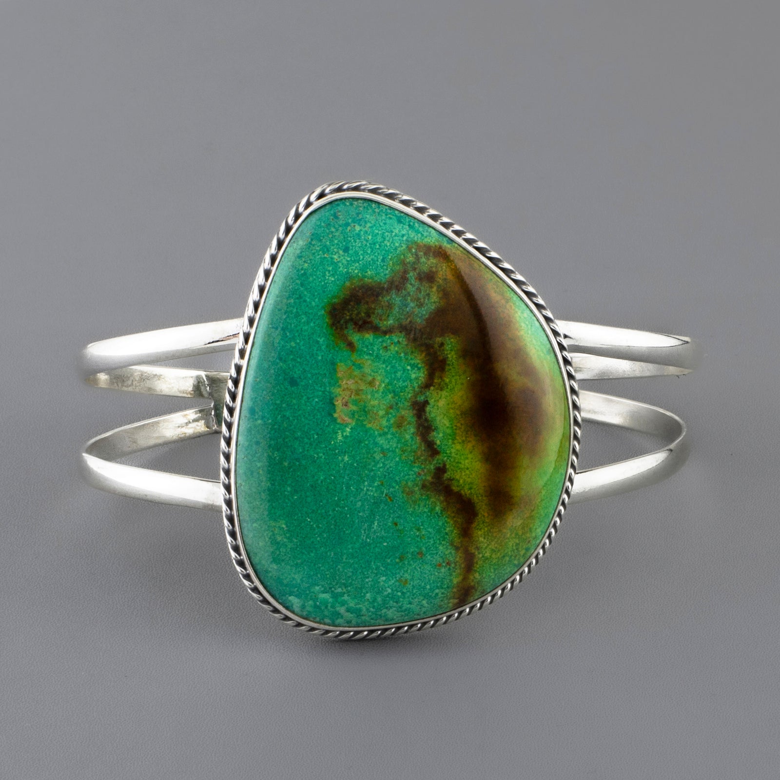 large genuine turquoise cuff bracelet