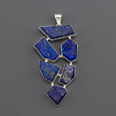 Midnight Mosaic Lapis Lazuli Pendant