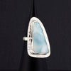 Huge Sterling Silver and Larimar Stone Ring