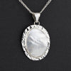 large mother of pearl pendant necklace