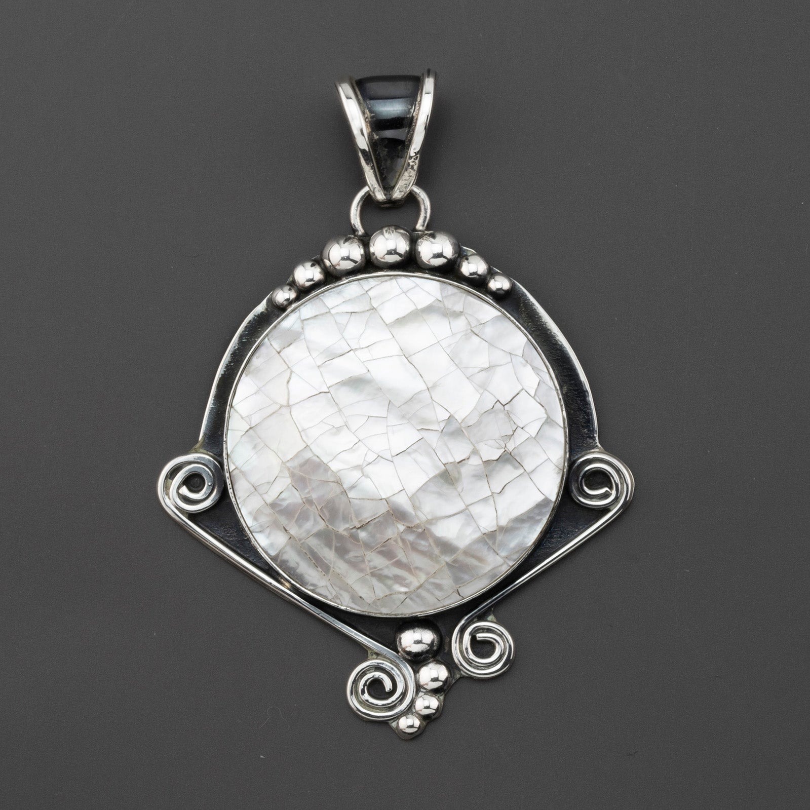 large mother of pearl pendant