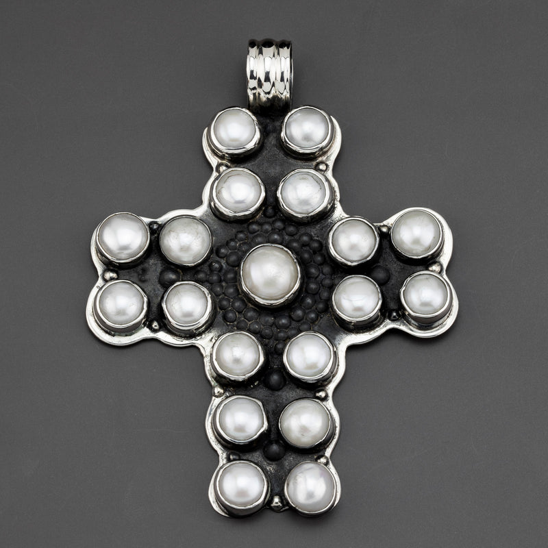 Santa Mar Perla Large Cross Pendant
