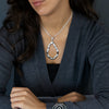 Large Sterling Silver Fluid Frame Pendant