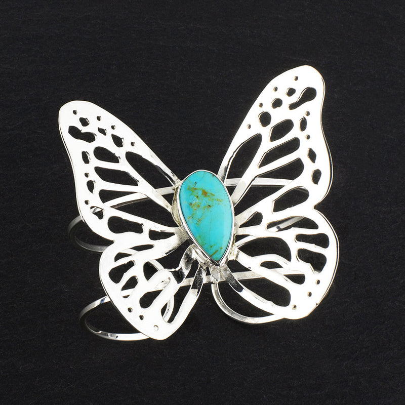 Turquoise Butterfly Cuff Bracelet