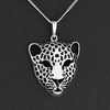 large sterling silver jaguar pendant