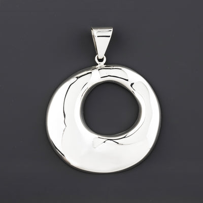 large sterling silver statement pendant