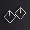 large sterling silver stud earrings