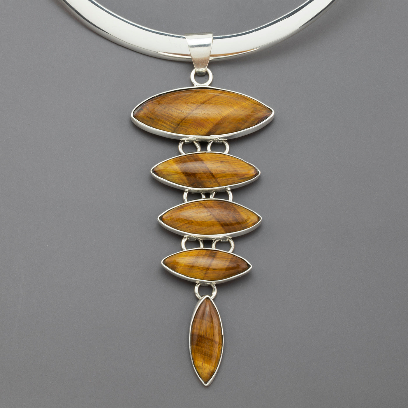 large tiger eye pendant