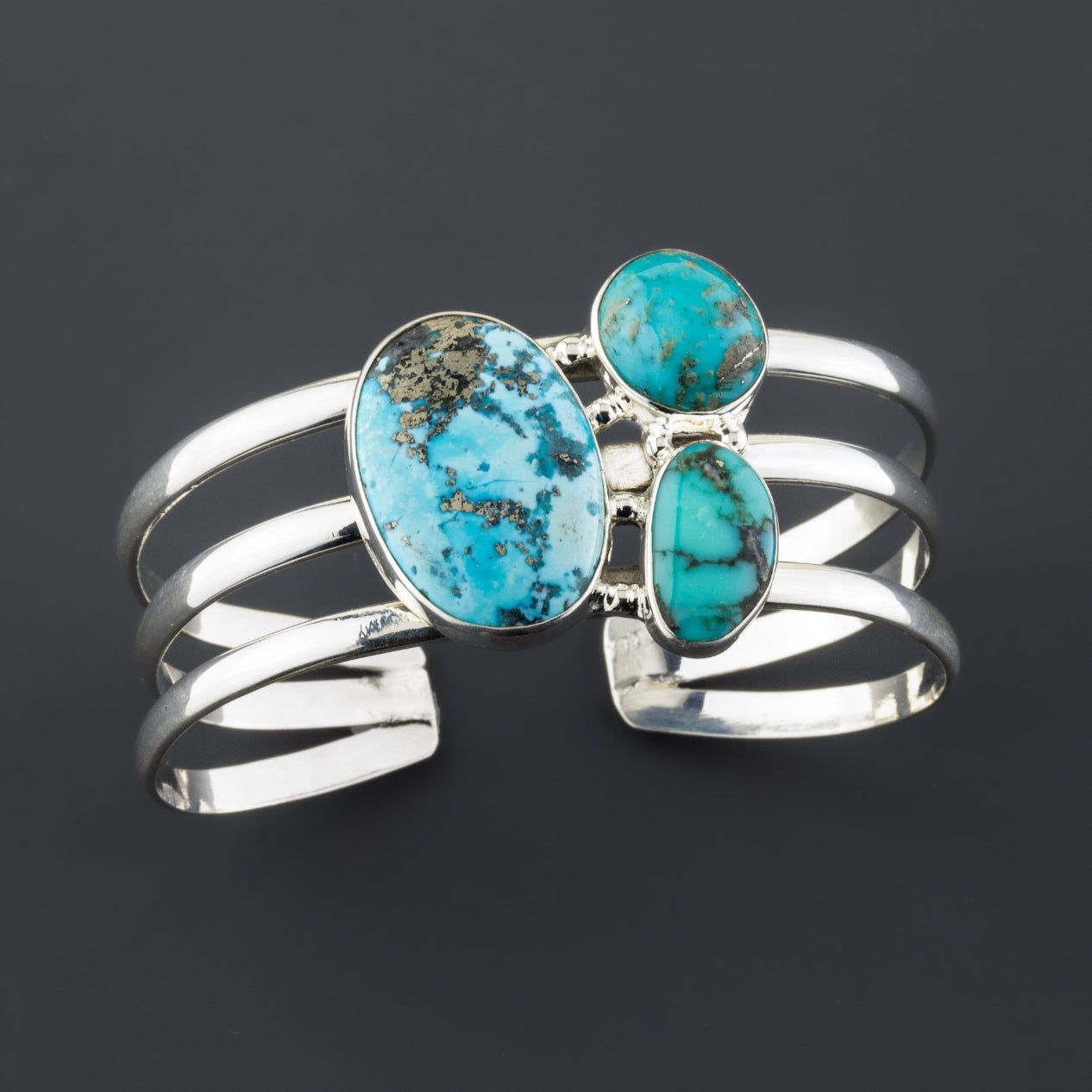 large turquoise cuff bracelet