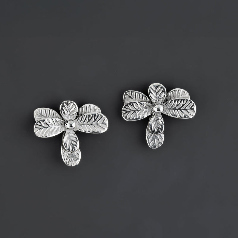 Fern Sterling Silver Stud Earrings