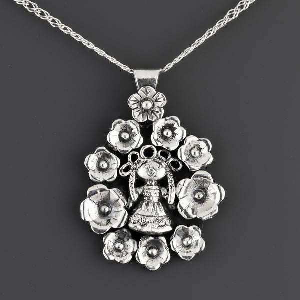 Lele Doll Taxco Silver Pendant - Reveka Rose