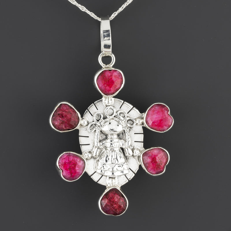 lele Mexican silver pendant