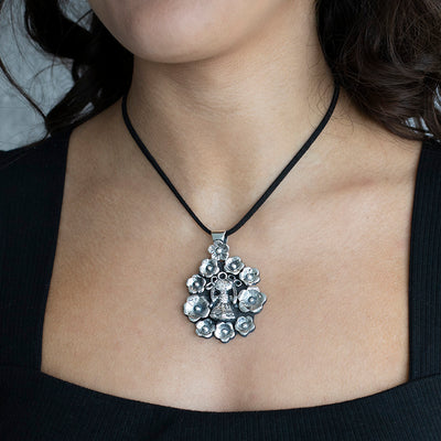 Mexican Silver Lele Doll Pendant