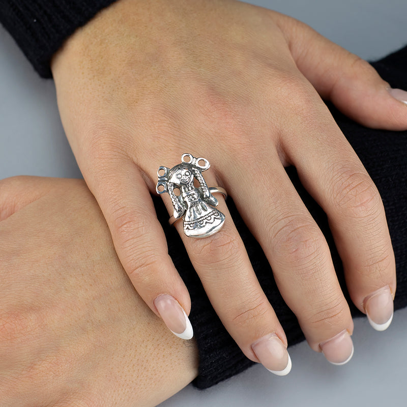 Mexican lele doll ring