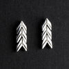 Sterling Silver Leaf Necklace, Earrings, Bracelet Set