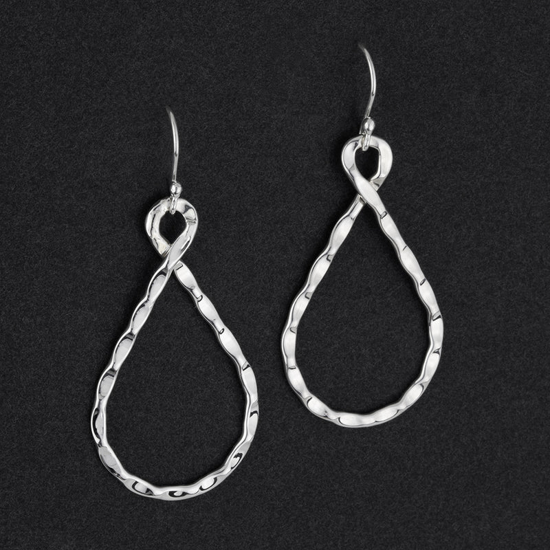  liquid loop sterling silver dangle earrings