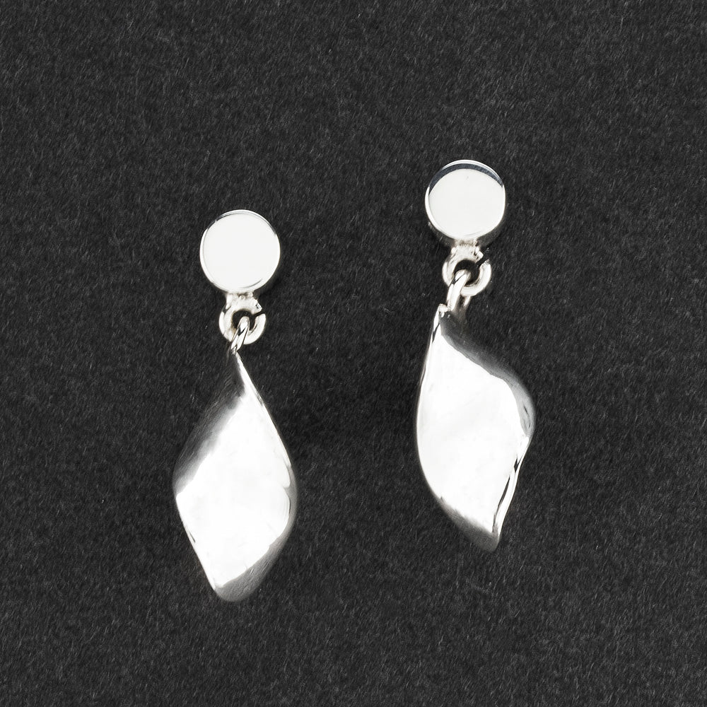 liquid motion sterling silver dangle earrings