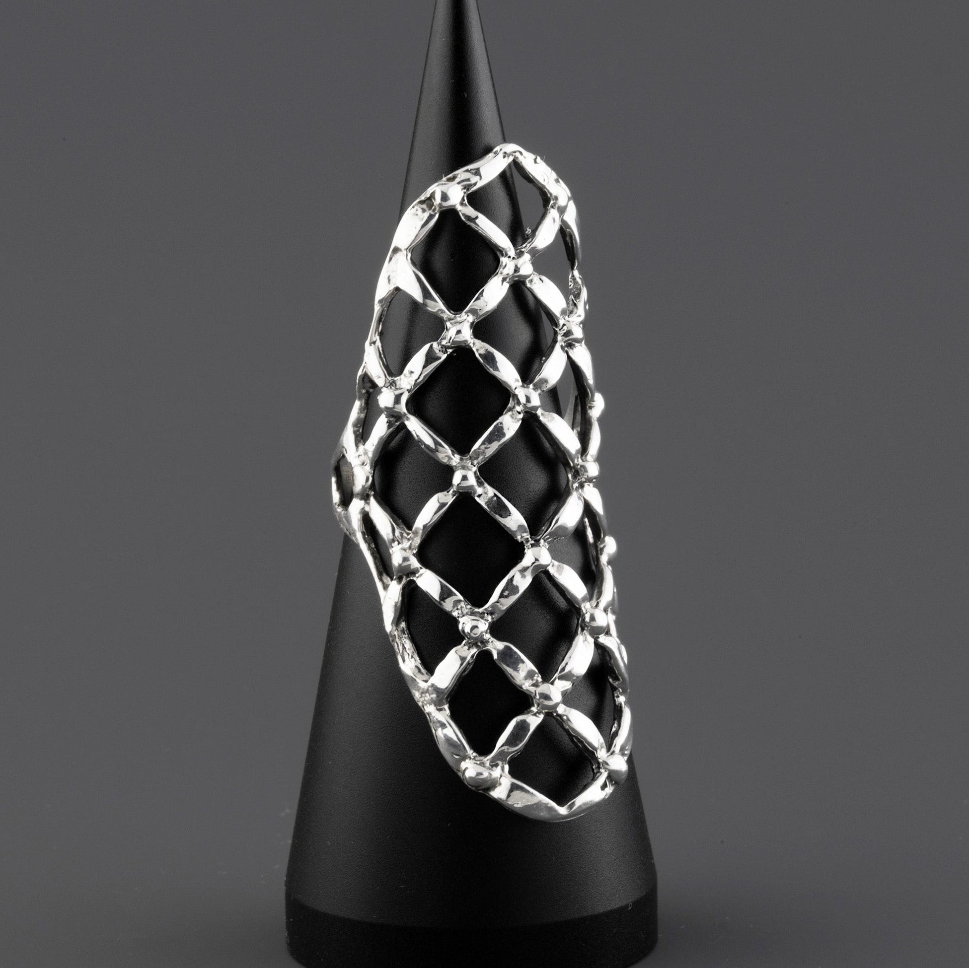 long sterling silver ring