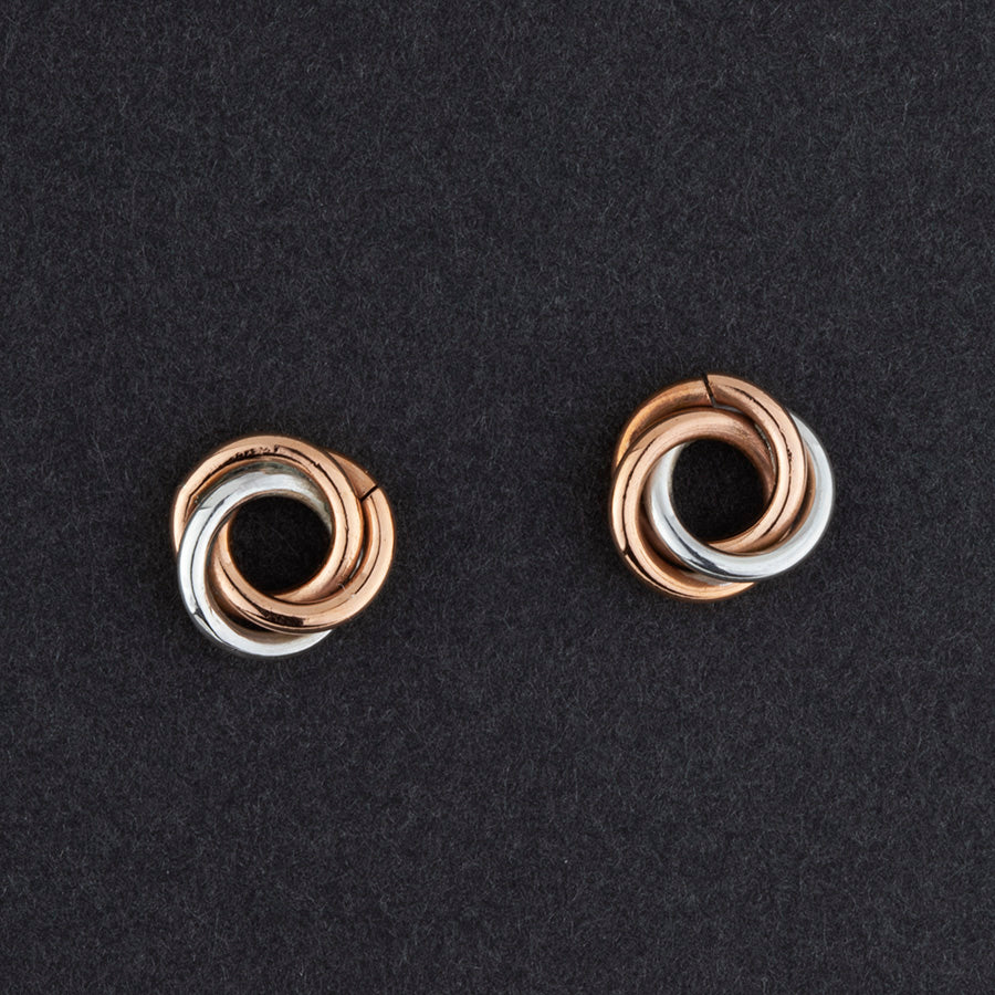 love knot stud earrings