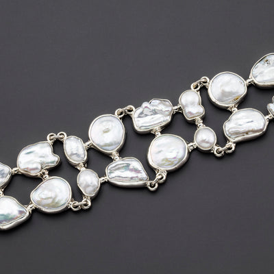 luminous tide baroque pearl bracelet