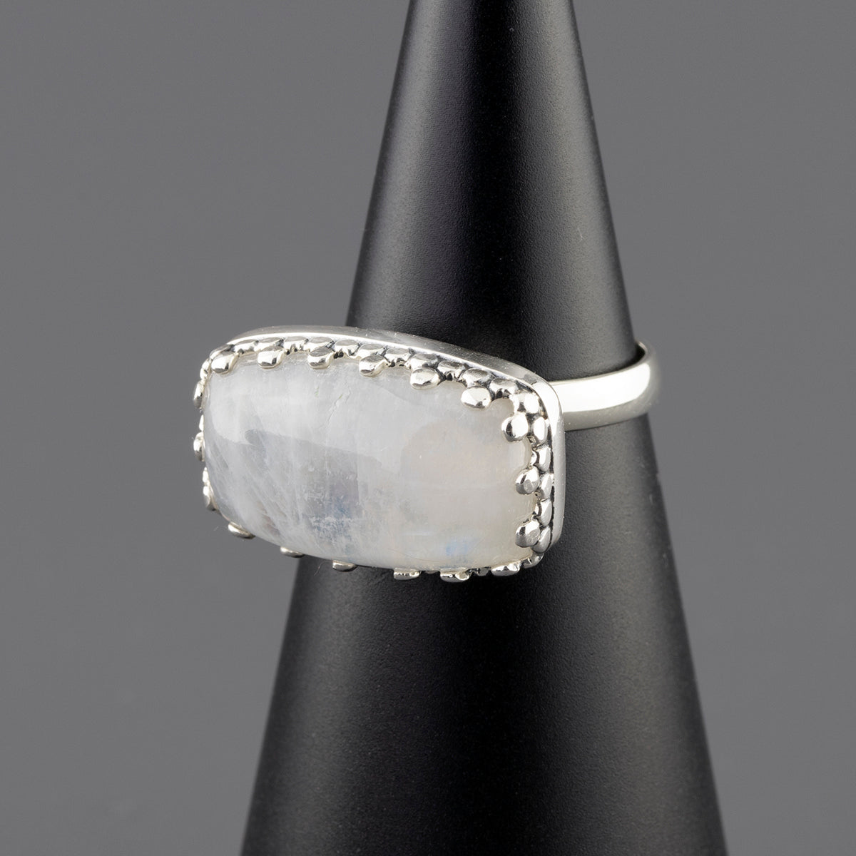 luna glow moonstone sterling silver ring
