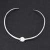 luna line sterling silver choker
