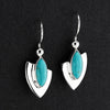 marquise breeze turquoise drop earrings