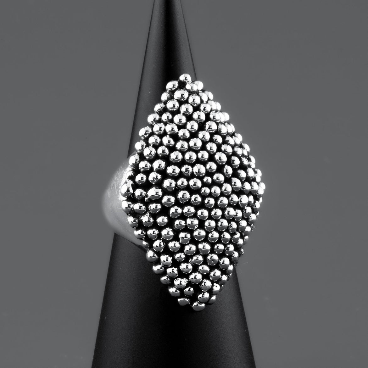 Marquise Chunky Silver Ring