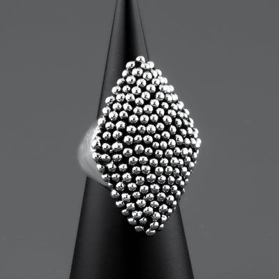 Marquise Chunky Silver Ring