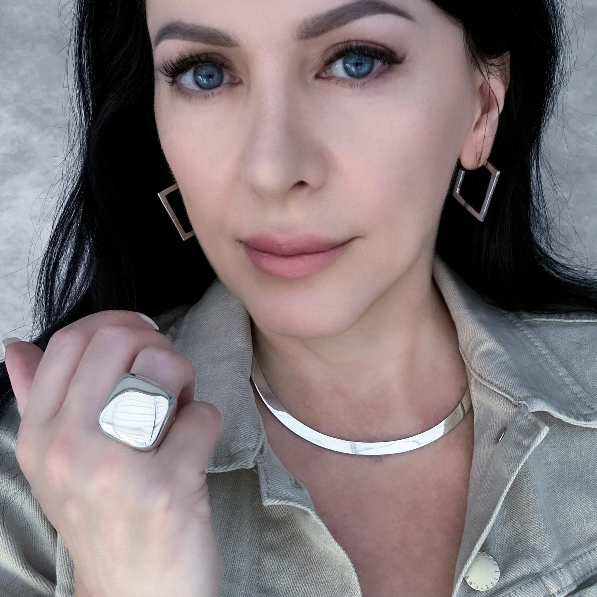 Modern Square Hoops