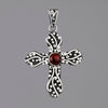 Mexican silver cross pendant