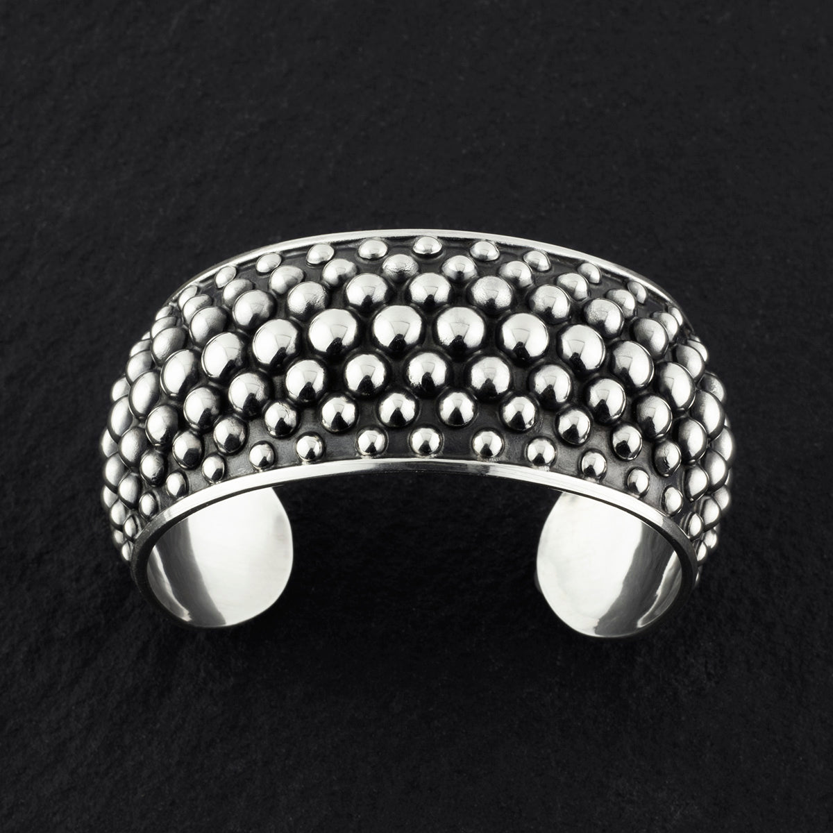 Mexican sterling silver dot cuff bracelet