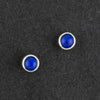 midnight dots lapis lazuli stud earrings