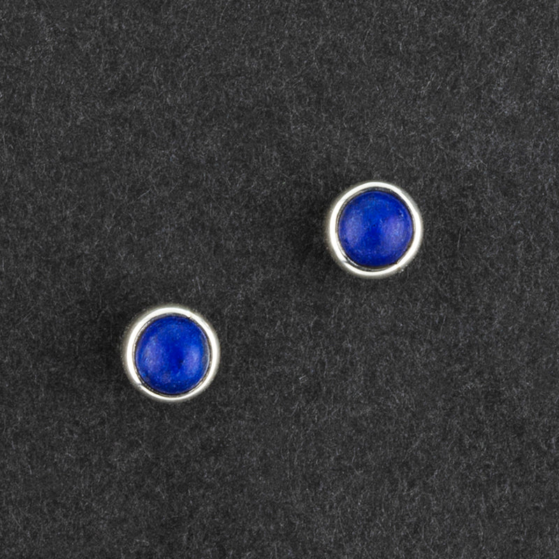 midnight dots lapis lazuli stud earrings