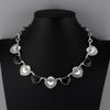 milagro noir Mexican silver necklace