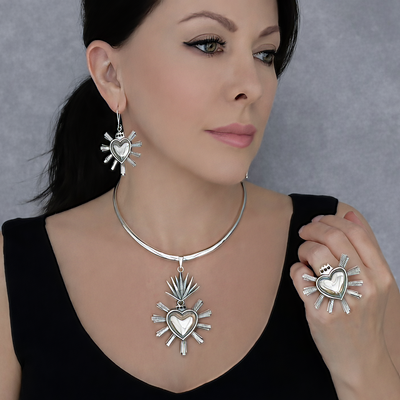 Corazon Ardiente Mexican Silver Ring