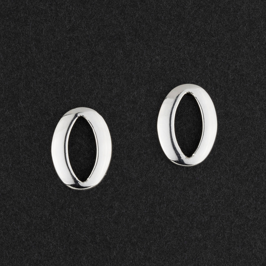 minimalist sterling silver stud earrings