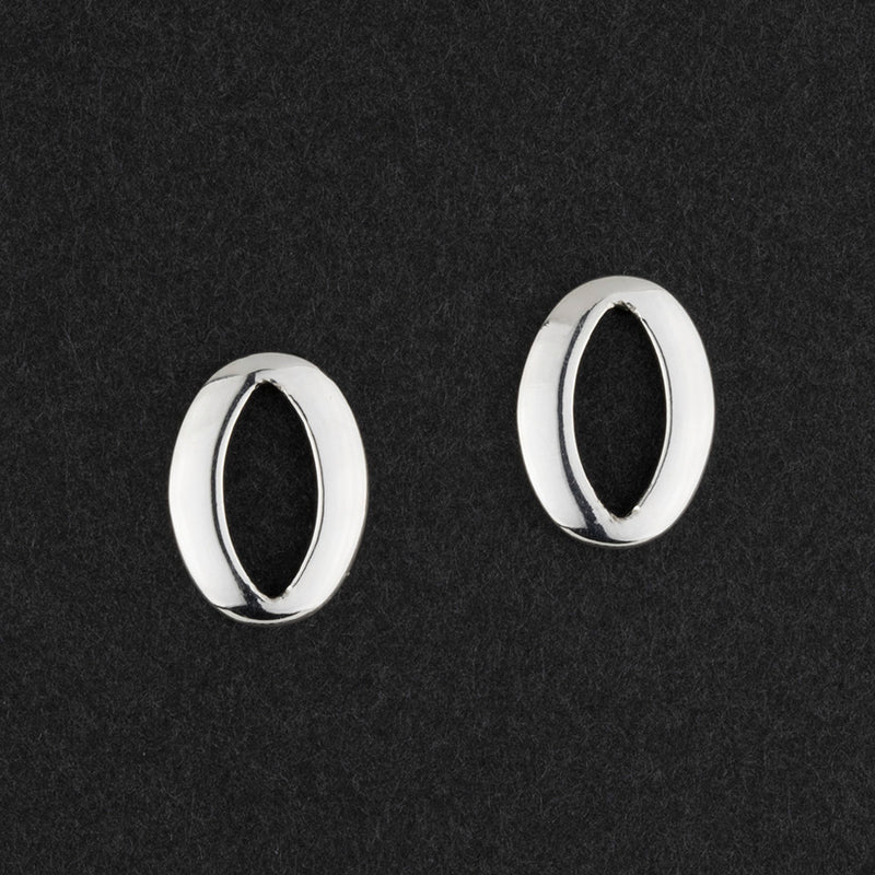minimalist sterling silver stud earrings